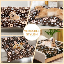 Load image into Gallery viewer, Gowyeg Dog Blankets 3 Pack for Large Medium Pet Cat, Soft Fuzzy Washable Blanket, 41 x 31 inch, Dog Blanket for Dogs Kennels & Beds, Sofas, Furniture, Gifts Puppy Essentials, Black/Brown/Gray