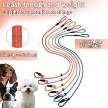 Load image into Gallery viewer, FOVRLZSE 6-Pack Macaron Nylon Slip Leads, 4.6FT for Small to Medium Dogs