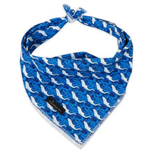 Load image into Gallery viewer, ARING PET Summer Dog Bandanas, Cute Blue White Whale Ocean Themed Pet Scarf Triangle Bib for Small Medium Large Boy Girl Dogs Cats, Puppy Kerchief for Beach Trips Daily Walks Outings Photoshoots-S