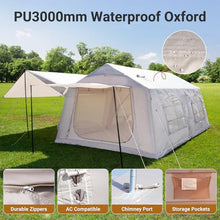 Load image into Gallery viewer, ABORON 12-14 Person Inflatable Camping Tent, 2-Room Glamping Tent with Pump