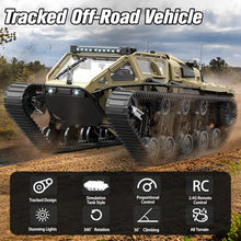 Load image into Gallery viewer, Mostop RC Tank Car, 1:16 Scale 2.4Ghz Remote Control Crawler High Speed Tank, Off-Road RC Tracked Vehicles