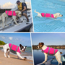 Load image into Gallery viewer, Doglay Dog Life Jacket with Rescue Handle, Dog Life Vest for Swimming Boating, Adjustable Reflective Puppy Swim Vest with Superior Buoyancy for Small Medium Large Dogs