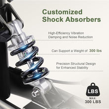 Load image into Gallery viewer, BlessReach Knee Scooter Walker for Adults Foot Injuries Ankle Surgery, Knee Scooters for Adult, Foldable Steerable with Dual Handbrake, Height Adjustable Handle & Knee Pad, 300 lbs Capacity,Black