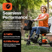 Load image into Gallery viewer, SuperHandy Passport Mobility Scooter for Adults - Foldable, 3 Wheel, Airline Travel Friendly - 6.5 Mile Range, 48V 2Ah Li-Ion Swappable Battery System (1 Li-Ion Battery)