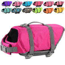 Load image into Gallery viewer, Doglay Dog Life Jacket with Rescue Handle, Dog Life Vest for Swimming Boating, Adjustable Reflective Puppy Swim Vest with Superior Buoyancy for Small Medium Large Dogs