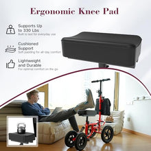 Load image into Gallery viewer, Fvzzin All Terrain Knee Scooter for Adults, Foldable Rolling Knee Scooter with DIY Stickers & Shock Absorber, Steerable Knee Walker for Broken Foot, Ankle Injuries & Surgery, Better Crutch Alternative