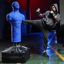 Load image into Gallery viewer, Punching Dummy, Durable Silicone Punching Bag with Large Stable Base for Adults & Kids, Freestanding Training Target for Boxing, Taekwondo, MMA, Home Gym(Blue)