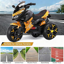 Load image into Gallery viewer, 12V Electric Kids Motorcycle for 3-8 Year Old Boys Girls, 3-Wheel Ride-On Toy