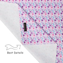 Load image into Gallery viewer, ARING PET Girl Dog Bandanas, Cute Summer Purple Rose Bow Floral Pet Bandana Scarf Triangle Bib for Small Medium Large Female Dogs Cats, Puppy Kerchief for Daily Wear Walks Party Photos-S
