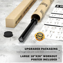 Load image into Gallery viewer, LIONSCOOL 7ft Olympic Barbell (Black E-coating, 1500LBS, No Center Knurl)