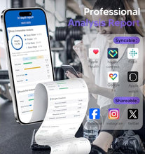 Load image into Gallery viewer, GE Smart Scale for Body Weight: 8-Electrode Digital Bathroom Scale for Weight Fat BMI Muscle Mass Full Body Composition Analyzer 50 Measurements Bluetooth Highly Accurate Weighing Machine 400lb Black