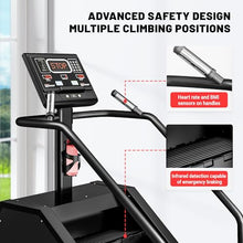 Load image into Gallery viewer, JELENS Stair Stepper Machine with LED Screen, 550 LBS Commercial Grade Stairmaster Machine, Stair Climber with 15 Resistance Levels, 24-164 Steps/Minute (Black)