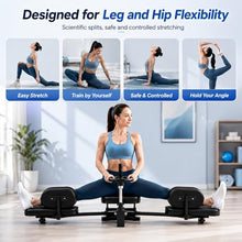Load image into Gallery viewer, 39"x15"x16.5" Split Leg Stretcher, 240° Adjustable Flexibility Trainer, Foldable Leg Stretch Machine, EPP Memory Foam, Carbon Steel Frame, 560lbs Capacity, Splits Yoga Ballet Home Training