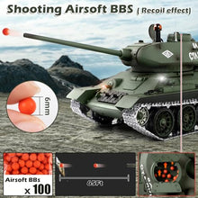 Load image into Gallery viewer, 1/16 RC Tank, Heng Long Soviet Union T-34 Army Toy with Smoke, Sound, Light, 2.4G Remote Control Tank