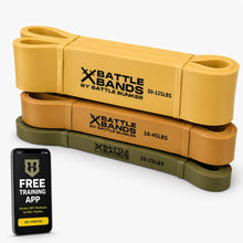Load image into Gallery viewer, Battle Bands Resistance Bands – Pull Up Assistance Bands & Stretch Bands for Exercise -Military