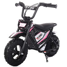 Load image into Gallery viewer, X-PRO XP250E 250W 24V Electric Dirt Bike with Chain Drive! 6.5" Wheels! Rear Disc Brakes! (Pink)