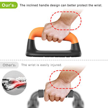 Load image into Gallery viewer, Kipika Push Up Bars, Pushup Stands, Anti-Slip Soft Plastic Push Up Handles, Bottom Anti-Slip Pad, Strength Training Equipment, Perfect for Floor Workout Exercise Black&Orange