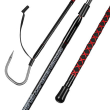 Load image into Gallery viewer, FISHAPPY Fishing Gaff Saltwater Fish Gaff with S316 Stainless Steel Fishing Hook Carbon Fiber Fishing Gaff 4'8''/ 7' (4'8'' Gaff - 3'' Hook)