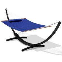 Load image into Gallery viewer, Lazy Daze 13 Ft Double Quilted Hammock with Curved Steel Black Stand
