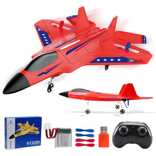 Load image into Gallery viewer, Fremego F-22 Raptor RC Plane 2.4GHz RC jet Fighter Toy Ready to Fly Remote Control Easy to Fly