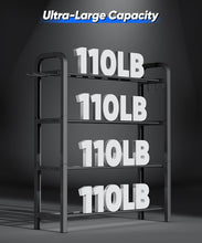 Load image into Gallery viewer, Ansionsol 4-Tier Adjustable Dumbbell Rack - Black(Rack Only)