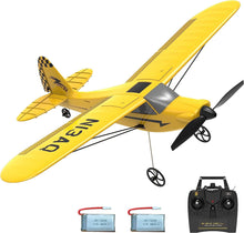 Load image into Gallery viewer, RC Plane Trainer Sport Cub 3CH Remote Control Airplane with Prop Saver, 6-Axis Gyro Stabilizer & 3 Modes to Fly (400mm,Yellow)