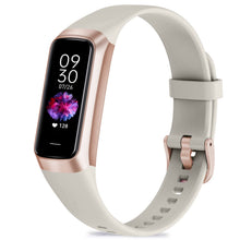 Load image into Gallery viewer, Zeacool Fitness Tracker with 24/7 Heart Rate, Blood Oxygen Blood Pressure Sleep Monitor, Activity Trackers 5 ATM Waterproof,Step Calorie Counter Pedometer Health Smart Watch for Women Men Beige