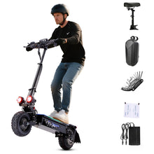 Load image into Gallery viewer, Electric Scooter for Adults Up to 45±5MPH,60V27AH Lithium Battery Foldable Kick Scooter Up to 52 Miles Travel Range,5600W 11" Vacuum