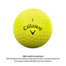 Load image into Gallery viewer, Callaway Golf ERC Soft Golf Balls (Yellow Triple Track)