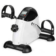 Load image into Gallery viewer, Under Desk Bike Pedal Exerciser Portable Home Exercise Bike - Black and White