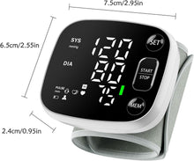 Load image into Gallery viewer, Oklar Blood Pressure Monitors for Home Use Rechargeable Wrist Digital BP Machine Cuff