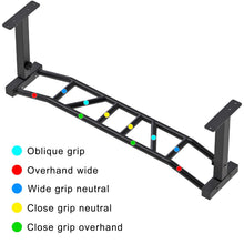 Load image into Gallery viewer, Kipika 48" Ceiling Mounted Pull Up Bar- Base Size: 8.3"x2"-Multi-Grip