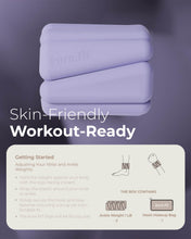 Load image into Gallery viewer, kure.fit Pilates Weight | Wrist & Ankle Weights for Women | Weighted Bangles | 1LB Set of 2- Lilac