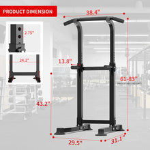 Load image into Gallery viewer, ZENOVA Pull Up Bar Dip Bar - Black