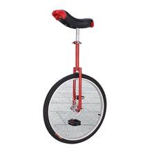 Load image into Gallery viewer, Unicycle, Chrome Wheel Unicycle Leakproof Butyl Tire Wheel Cycling Outdoor Sports Fitness Exercise, Red,24“