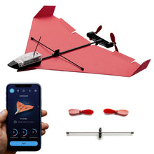 Load image into Gallery viewer, 4.0 The Next-Generation Smartphone Controlled Paper Airplane Kit, RC Controlled. Easy to Fly with Autopilot & Gyro Stabilizer