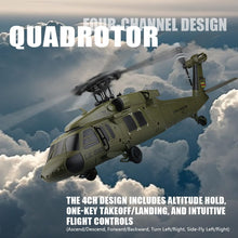 Load image into Gallery viewer, RC Helicopter Model, Black Hawk UH-60L 170 Size 4CH Flybarless Helicopter with Adjustable Left and Right Hand Throttle (RTF Version)