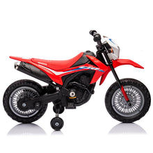 Load image into Gallery viewer, Kids Ride on Motorcycle, Electric Battery Powered Rechargeable Motorbike 6V Licensed Honda Kids Car, Red