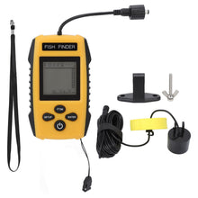 Load image into Gallery viewer, Portable Fish Finder with LCD Display, Handheld Sonar Depth Finder for Kayak Boat Lake Sea Ice Fishing, 2ft–328ft Detection, Alarm Function