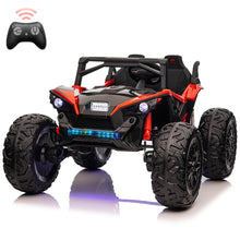 Load image into Gallery viewer, Ride On Utv Car for Kids with Remote Control, 24V 2 Seaters 10AH Battery, 4WD Powerful Motors with 17" Eva Wheels, Red