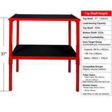 Load image into Gallery viewer, OGODU Commercial Heavy Duty Adjustable Dumbbell Stand & Kettlebell Stand, Adjustable Dumbbell Weight Rack, Kettlebell Storage Rack, Weight Rack for Garage/Home Gym/Commercial with Non-Slip Base, Anti-Tip Safety & Space-Saving Design, Weight Capacity 500/6
