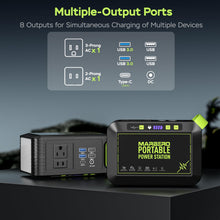 Load image into Gallery viewer, MARBERO Solar Powered Generator 88Wh, 120W Surge with 25W Solar Panel Kit