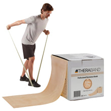 Load image into Gallery viewer, THERABAND Resistance Band, Tan, Extra Light, 50-Yard Roll, Elastic Band for Strength -Tan