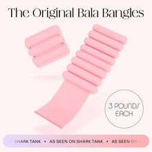 Load image into Gallery viewer, Bala Bangles Wrist & Ankle Weights for Women & Men - 3 lb Adjustable Weighted Bands - Blush