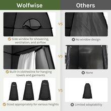 Load image into Gallery viewer, WolfWise Pop Up Shower Tent for Outdoor, Portable Privacy Room for Camping