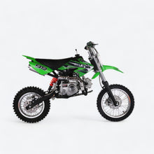 Load image into Gallery viewer, 125cc Dirt Bike for Kids - Manual Transmission Adult Mini Bike Gas Powered Motorcycle, Off-Road Pit Bike, Green