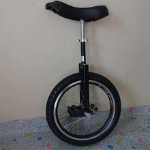 Load image into Gallery viewer, 24-Inch Unicycle with Handles, Fat Tire, Adjustable Saddle, for Adults, Heavy Duty, Professional Outdoor Riding, 150kg Capacity