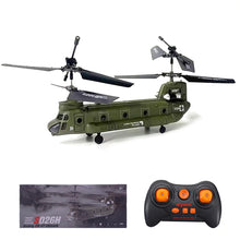 Load image into Gallery viewer, 2.4G 3CH RC Helicopter, S026H Military Transport RC Helicopter with Altitude Hold, One Key Take Off/Landing, LED Light