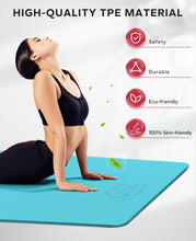 Load image into Gallery viewer, HAPBEAR Extra Large Yoga Mat - 72"x48"/78"x54"x6mm (1/4 inch), Non-Slip, Durable, Eco-Friendly, Thick Wide Exercise Mat for Home Workouts, Yoga, Pilates, Stretching, Meditation (Barefoot Exercise)