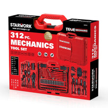 Load image into Gallery viewer, STARWORK TRUE MECHANIC 312-Piece Mechanics Tool Set and Socket Set, Professional, SAE/Metric